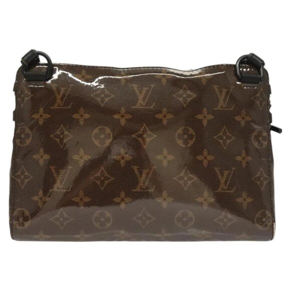 LOUIS VUITTON Monogram Glaze Messenger PM Bag Brown Black M43895 LV Auth bs26815 - Picture 3 of 14